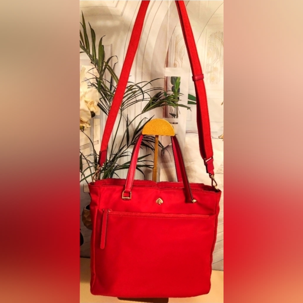 Stunning Red Kate Spade Convertible Crossbody Bag! - Picture 3 of 16